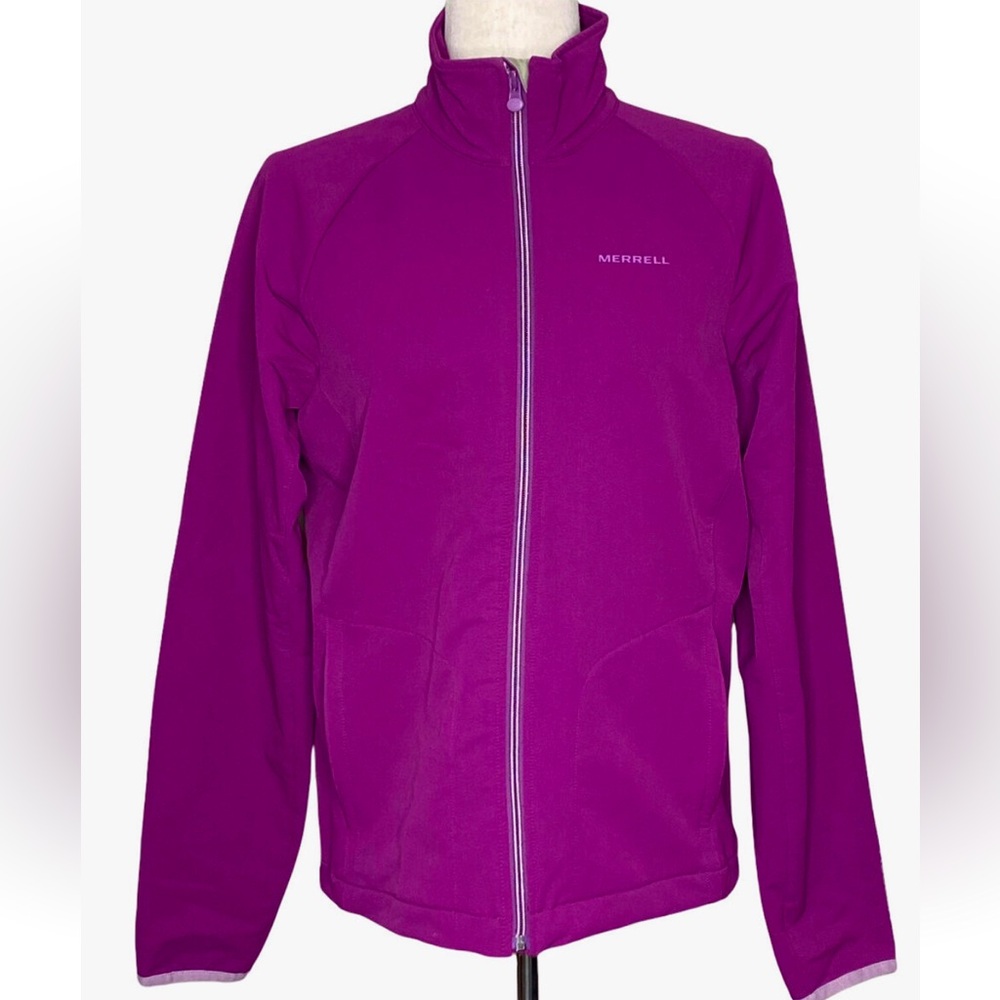 Merrell Soft Shell Full Zip Hiking Jacket in Magenta